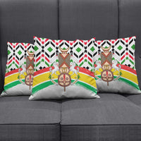 Burkina Faso Pillow Cover with Red Green Black Geometric Design - Wonder Print Shop