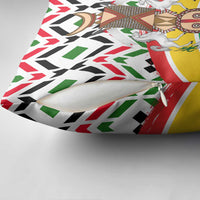 Burkina Faso Pillow Cover with Red Green Black Geometric Design - Wonder Print Shop