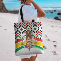 Burkina Faso Tote Bag with Red Green Black Geometric Design - Wonder Print Shop