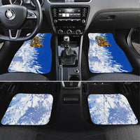 Nicaragua Independence Day Car Mats Blue Butterfly Sacred Sacuanjoche Cultural Floral Art