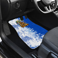 Nicaragua Independence Day Car Mats Blue Butterfly Sacred Sacuanjoche Cultural Floral Art