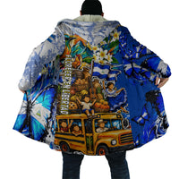 Nicaragua Independence Day Cloak Blue Butterfly Sacred Sacuanjoche Cultural Floral Art