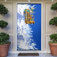 Nicaragua Independence Day Door Cover Blue Butterfly Sacred Sacuanjoche Cultural Floral Art