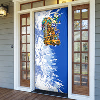 Nicaragua Independence Day Door Cover Blue Butterfly Sacred Sacuanjoche Cultural Floral Art