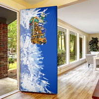 Nicaragua Independence Day Door Cover Blue Butterfly Sacred Sacuanjoche Cultural Floral Art