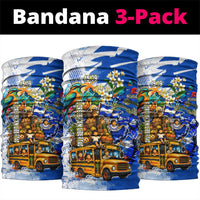 Nicaragua Independence Day Neck Gaiter Blue Butterfly Sacred Sacuanjoche Cultural Floral Art