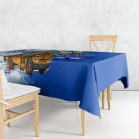 Nicaragua Independence Day Tablecloth Blue Butterfly Sacred Sacuanjoche Cultural Floral Art