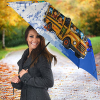 Nicaragua Independence Day Umbrella Blue Butterfly Sacred Sacuanjoche Cultural Floral Art