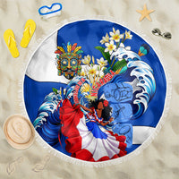 Nicaragua Independence Day Orgullo Y Tradicion Beach Blanket Vibrant Folkloric Dance Sacuanjoche Floral Culture