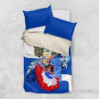 Nicaragua Independence Day Orgullo Y Tradicion Bedding Set Vibrant Folkloric Dance Sacuanjoche Floral Culture