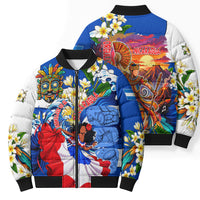 Nicaragua Independence Day Orgullo Y Tradicion Bomber Puffer Jacket Vibrant Folkloric Dance Sacuanjoche Floral Culture