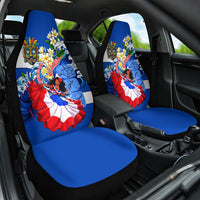 Nicaragua Independence Day Orgullo Y Tradicion Car Seat Cover Vibrant Folkloric Dance Sacuanjoche Floral Culture
