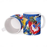 Nicaragua Independence Day Orgullo Y Tradicion Ceramic Mug Vibrant Folkloric Dance Sacuanjoche Floral Culture