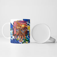 Nicaragua Independence Day Orgullo Y Tradicion Ceramic Mug Vibrant Folkloric Dance Sacuanjoche Floral Culture