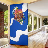 Nicaragua Independence Day Orgullo Y Tradicion Door Cover Vibrant Folkloric Dance Sacuanjoche Floral Culture