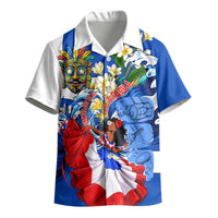 Nicaragua Independence Day Orgullo Y Tradicion Kid Hawaiian Shirt Vibrant Folkloric Dance Sacuanjoche Floral Culture