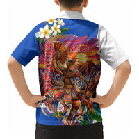 Nicaragua Independence Day Orgullo Y Tradicion Kid Hawaiian Shirt Vibrant Folkloric Dance Sacuanjoche Floral Culture