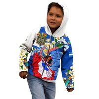 Nicaragua Independence Day Orgullo Y Tradicion Kid Hoodie Vibrant Folkloric Dance Sacuanjoche Floral Culture