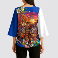 Nicaragua Independence Day Orgullo Y Tradicion Kimono Sleeve Blouse Vibrant Folkloric Dance Sacuanjoche Floral Culture