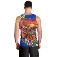 Nicaragua Independence Day Orgullo Y Tradicion Men Tank Top Vibrant Folkloric Dance Sacuanjoche Floral Culture