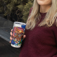Nicaragua Independence Day Orgullo Y Tradicion Tumbler Cup Vibrant Folkloric Dance Sacuanjoche Floral Culture
