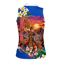 Nicaragua Independence Day Orgullo Y Tradicion Women Sleeveless Polo Shirt Vibrant Folkloric Dance Sacuanjoche Floral Culture