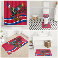 Nepal Constitution Day Bathroom Set Himalayan Temples Danphe Himalayan Monal Floral