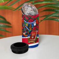 Nepal Constitution Day 4 in 1 Can Cooler Tumbler Himalayan Temples Danphe Himalayan Monal Floral