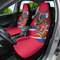 Nepal Constitution Day Car Seat Cover Himalayan Temples Danphe Himalayan Monal Floral