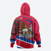 Nepal Constitution Day Hoodie Himalayan Temples Danphe Himalayan Monal Floral