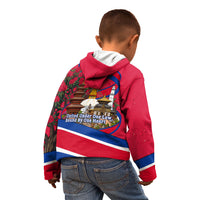 Nepal Constitution Day Kid Hoodie Himalayan Temples Danphe Himalayan Monal Floral