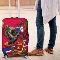 Nepal Constitution Day Luggage Cover Himalayan Temples Danphe Himalayan Monal Floral