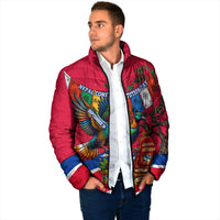Nepal Constitution Day Padded Jacket Himalayan Temples Danphe Himalayan Monal Floral