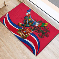 Nepal Constitution Day Rubber Doormat Himalayan Temples Danphe Himalayan Monal Floral