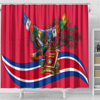 Nepal Constitution Day Shower Curtain Himalayan Temples Danphe Himalayan Monal Floral