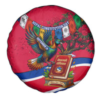 Nepal Constitution Day Spare Tire Cover Himalayan Temples Danphe Himalayan Monal Floral