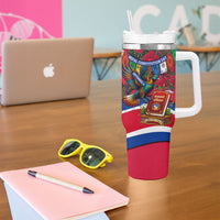 Nepal Constitution Day Tumbler With Handle Himalayan Temples Danphe Himalayan Monal Floral