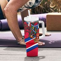 Nepal Constitution Day Tumbler With Handle Himalayan Temples Danphe Himalayan Monal Floral