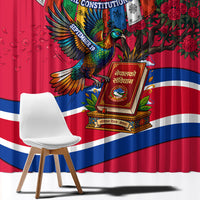 Nepal Constitution Day Window Curtain Himalayan Temples Danphe Himalayan Monal Floral