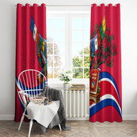 Nepal Constitution Day Window Curtain Himalayan Temples Danphe Himalayan Monal Floral