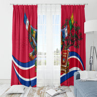 Nepal Constitution Day Window Curtain Himalayan Temples Danphe Himalayan Monal Floral