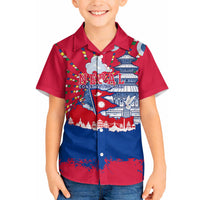 Nepal Constitution Day September 19 Hawaiian Shirt Himalayan Temples Heritage Flag Dove