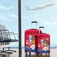 Nepal Constitution Day September 19 Luggage Cover Himalayan Temples Heritage Flag Dove