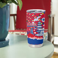 Nepal Constitution Day September 19 Tumbler Cup Himalayan Temples Heritage Flag Dove