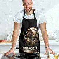 Bigfoot Blowing Wishes Dandelion Apron Vintage Sasquatch Art Forest Mountain Nature