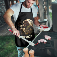 Bigfoot Blowing Wishes Dandelion Apron Vintage Sasquatch Art Forest Mountain Nature