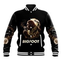 Bigfoot Blowing Wishes Dandelion Baseball Jacket Vintage Sasquatch Art Forest Mountain Nature