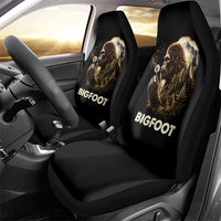 Bigfoot Blowing Wishes Dandelion Car Seat Cover Vintage Sasquatch Art Forest Mountain Nature