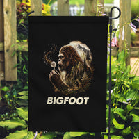 Bigfoot Blowing Wishes Dandelion Garden Flag Vintage Sasquatch Art Forest Mountain Nature