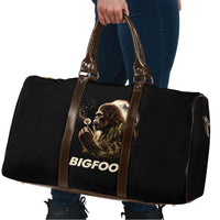Bigfoot Blowing Wishes Dandelion Travel Bag Vintage Sasquatch Art Forest Mountain Nature